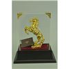 Image 1 : Gold Plexiglases Rearing Horse Figurine