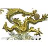Image 3 : Gold Plexiglases Silver Plated Dragon Sculpture