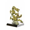 Image 5 : Gold Plexiglases Silver Plated Dragon Sculpture
