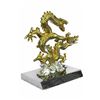 Image 9 : Gold Plexiglases Silver Plated Dragon Sculpture