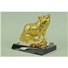 Image 2 : Gold Plexiglases and Silver Plated pig Sculpture