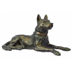 Austria Basenji Terrier Scotty Bronze Sculpture