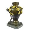 Image 6 : Handcrafted Marble Base Nude Boy Bronze Sculpture Vase