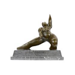 Chubby Woman Bronze Sculpture