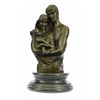 Image 1 : A Couple Embracing Their Love Child Bronze Sculpture