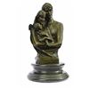 Image 5 : A Couple Embracing Their Love Child Bronze Sculpture