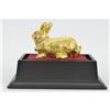 Image 5 : Gold Plexiglases The Easter Rabbit Bunny Sculpture