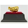 Image 2 : Gold Plexiglases Pig Sign of Luck Money Sculpture