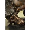 Image 3 : Cowboy Rodeo Horse Bronze Sculpture