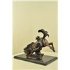Image 5 : Cowboy Rodeo Horse Bronze Sculpture