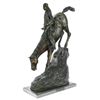 Image 1 : Mountain Man Bronze Sculpture on Marble Base Statue