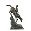 Image 8 : Mountain Man Bronze Sculpture on Marble Base Statue