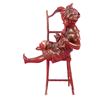 Image 8 : Beautiful Cat With Little Kid Bronze Sculpture