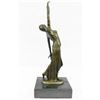 Image 7 : Belly Dancer Bronze Sculpture on Marble Base Statue