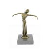 Image 1 : Dancer Bronze Sculpture on Marble Base Figure