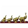 Image 2 : Gold Plexiglases African Elephants Statue