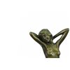 Image 2 : Nude Girl Model Sitting on Chair Bronze Sculpture