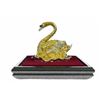 Image 4 : Gold Plexiglases Silver Plated Swan Sculpture