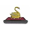 Image 7 : Gold Plexiglases Silver Plated Swan Sculpture
