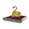 Image 9 : Gold Plexiglases Silver Plated Swan Sculpture