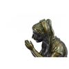 Image 2 : Mother Virgin Mary Praying Bronze Sculpture on Marble Base Statue