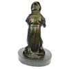 Image 7 : Mother Virgin Mary Praying Bronze Sculpture on Marble Base Statue
