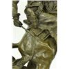 Image 3 : Cowboy Rodeo Gun Horse Bronze Statue