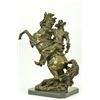 Image 6 : Cowboy Rodeo Gun Horse Bronze Statue