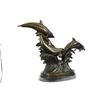 Image 9 : Five Dolphins Riding a Wave Bronze Sculpture