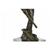 Image 3 : Cowboy Bronze Sculpture on Marble Base Statue