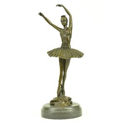 Prima Ballerina Dancer Bronze Sculpture