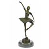 Image 1 : Ballerina Dancer Bronze Figurine on Marble Base Statue
