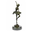 Image 5 : Ballerina Dancer Bronze Figurine on Marble Base Statue