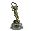 Image 9 : Cherubs Bronze Sculpture on Marble Base Figurine