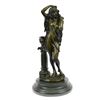 Image 1 : Classic Female Nude Bronze Sculpture on Marble Base Statue