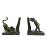 Image 9 : Two Playful Cat Bookends Bronze Sculpture