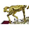 Image 3 : Gold Plexiglases Racing Horse Sculpture