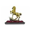 Image 7 : Gold Plexiglases Racing Horse Sculpture