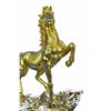 Image 4 : Gold Plexiglases Racing Horse Equestrian Statue