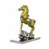 Image 7 : Gold Plexiglases Racing Horse Equestrian Statue