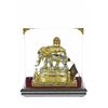 Image 1 : Gold Plexiglases African Elephant Sculpture Figure