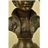 Image 3 : Nude Female Bust Bronze Sculpture on Marble Base Statue