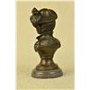 Image 6 : Nude Female Bust Bronze Sculpture on Marble Base Statue