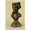 Image 7 : Nude Female Bust Bronze Sculpture on Marble Base Statue