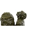 Image 2 : Male Pushing Stone Bronze Sculpture