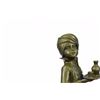 Image 2 : Little Indian Boy Alibaba The Server Bronze Sculpture
