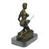 Image 9 : Amazon Nude Woman With Sword Bronze Statue
