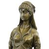 Image 2 : Young Woman with a Bundle of Wheat Bronze Sculpture