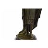 Image 3 : Young Flapper Bronze Sculpture on Marble Base Statue