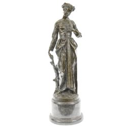 A young Maiden in Garden of Eve Bronze Sculpture